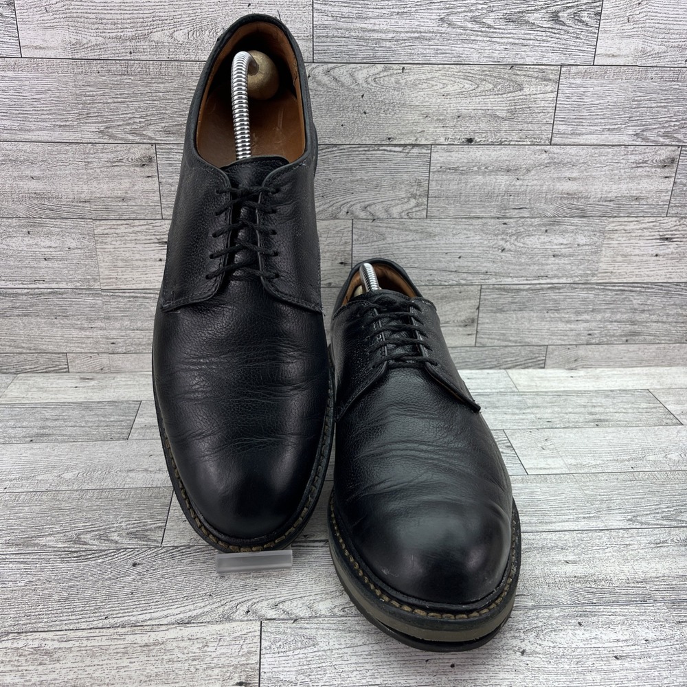 Allen Edmonds Port Washington Wanderer Pebbled Black Leather Plain Toe Men 10.5D